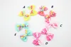 20pcs 2.5" Ribbon korker Hair Bow Clip Girl Hair Accessories Boutique Side Clip Cute Gymboree style Princess Hairpins for Kid HD3406