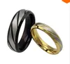 Stones Engagement wedding rings 18K gold fashion couple rings for man and women stainless steel jewelry sets