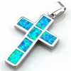 blue opal jewelry with cz stone;mexican opal pendant animal pendant OP180A