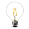 Ampoule à filament led G80, haute luminosité, durée de vie de 50 000 heures, ce rohs ul e27 e14 b22 6w, pour la décoration intérieure