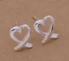 Fashion (Jewelry Manufacturer) 40 pcs a lot Kelp ear stud earrings 925 sterling silver jewelry factory Fashion Shine Earrings