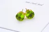 Stud Earrings Wholesale Fashion Round Favorite Design 18 K Gold Plated Studded Candy Crystals CZ Diamond Stud Earring For Women