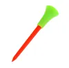 Gratis frakt 50 st / set Multi Color Plastic Golf Tees 83mm Slitstarka Gummi Cushion Top Golf Tee Golf Tillbehör