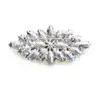 Vintage Rhodium Silver Tone Paars Marquise Crystal Diamante Bruiloft Broche Prom Party Pins Gratis Verzending Groothandel