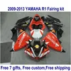 7 brindes kit carenagem para YAMAHA R1 2009-2013 preto vermelho carenagens Santander definir YZF R1 09 10 11 12 13 HA36