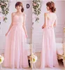 Elegant Mix 6 Style Real Photos Chiffon Sweetheart Strapless Ruffle A-Line Bridesmaid Dresses Formella Klänningar Skräddarsy Under $ 50