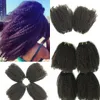 Cabelo humano tecelagem encaracolado brasileiro afro kinky encaracolado 4 pcs pacotes não transformados jerry onda humano cabelo virgem tecer barato tecer entrega rápida