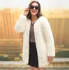 Womens Cardigan Cashmere Kläder 2015 Kvinnors Höst / Vinter Nyaste Mode Varm Långärmad Cashmere Cardigan Jacka Coats Plus Size Coat