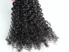 Novo Clipe Curly Humano Cabelo trama brasileira em remy virgem extensões do cabelo humano não processado Natural Preto / Castanho Cor 9pcs / set