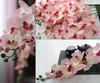 İpek Tek Kök Güve Phalaenopsis Orkide Çiçek Kök 80cm/31.5 "Uzunluk Yapay Cymbidium Kelebek Orkide Düğün Centerpieces için 5 Renk Mevcut