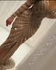 Evening dress Yousef aljasmi Labourjoisie Silver Beads V-Neck Ls Long sleeve Kim kardashian Zuhair murad