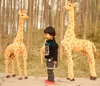 Dorimytrader 55'' / 140cm Large Stuffed Soft Plush Giant Emulational Animal Giraffe Toy, Nice Birthday Gift For Baby, Free Shipping DY60659