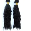 Virgin 브라질 머리 뭉치 인간 머리카락은 곱슬 곱슬 함을 만든다 Wefts 8-34inch Unprocessed 인도 페루 말레이시아 염색 가능 머리 확장