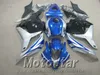 Ny! Plastfeedningar för Honda-formsprutning CBR600RR 09-11 Fairing Kit CBR 600 RR 2009 2010 2011 Blue Silver Black Motobike Set yr69