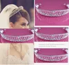 Braid Crystal Rhinestone Bridal Headband Bridal Headpieces Två Row Prom Hair Accessory Slips Backs Super Star Style