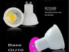 GU10 6W COB LED Spots Dimmable AC110-240V en plastique Aluminium maison Spots (Lampe Blanche Froide / Chaude) livraison gratuite 50pcs / lot LVD UL VDE