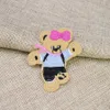 10 pièces mignon dessin animé ours patchs pour vêtements sacs fer sur transfert Applique Patch pour jean coudre sur broderie Patch bricolage
