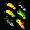 ABS Plastic frog hard bait 5.5cm 8.8g 6colors durable frog Type hooks bass carp fishing lure 6pcs/lot