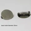 Beadsnice broche hallazgos 20mm almohadilla latón redondo camafeo cabujón base ajuste broche trasero con imperdible ID 14698