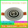 COB 3W 5w Dimmable led recessed Spot light 360 degree Rotating led downlight ac85-265V led ceiling light for indoor decoration