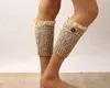 2016 Przycisk Lace Cuffs Cuffs Knit Boot Topper Koronki Wykończenia Faux LegWarmers - Koronki Mankiet - Shark Tank Nogi Warmers 5 Kolory 12 par / partia # 3991 \ t