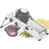 Adjustable Mandoline Slicer Kitchen Stainless Steel Manual Cutter Shredder Julienne for Slicing Food Fruit Vegetables