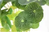 Folha de lótus De Seda verde flores artificiais 12 cabeças com barba branco real pano de toque mão pura feita Processo frete grátis DT005