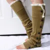 Chaussettes de bottes pour femmes pour femmes pour jambières tricotées pour bottes Toppers309Q