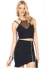 Sommar Mode Märke Sexig Strap Backless Tank Topp Halter Collar Slim Vest T-shirt Kvinnor Toppar Casual Black Crop Top B11 CB033139