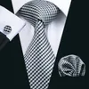 Fast Shipping Mens Ties Set Wholesale Classic designer Fashion Necktie Set Hanky Cufflinks Silk Ties Woven gravata Business Wedding Casual