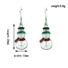 Charms orecchini di alta qualità Moda ciondola la sciarpa di strass Natale pupazzo di neve orecchini per le donne Regali di Natale gioielli