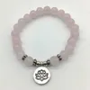 Sn1196 trendig design yoga mala armband stress relief meditation natursten pärlstav armband unik bröllopsgåva