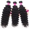 9A Brazilian Human Hair Bundles With Closure Deep Wave Kinky Curly Loose Wave Straight Body Wave 3Bundles With 13X4 Ear To Ear Lac3112522