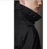 Caduta blu kaki doppio petto lungo nero trench cappotto uomo stile britannico trench cappotto pisello uomo uomo economici mens inverno cappotti cintura 2XL