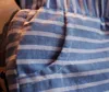 Summer Dzieci Zestawy Styl w stylu Lady Stripe Dzieciowe Zestaw Twopiece Pure and Fresh Wathet Blue Girls Zestawy odzież