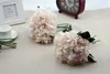 수국 부케 홈 파티 결혼식 장식 가짜 신부 실크 꽃 SF011을위한 아름다운 인공 공예 수국 부케.