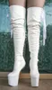 20cm High Height Sex boots PU Platform Hoof Heels Over-the-Knee Boots US size 6-14 No.WG02