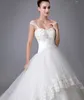 Ball Gown Wedding Dresses Applique Crystal Beads Lace Sleeveless Sweetheart Neckline With Straps Tulle Wedding Gowns4767501