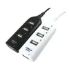 2016 neuer High Speed 4 Port Mini USB 2.0 Hub für Laptop PC Schwarz Weiß #3154