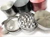 Grinder in metallo da 1,96 pollici 4 parti 50mm materiale in lega di zinco acciaio inossidabile 4 parti smerigliatrice per erbe con mini raschietto per polline spedizione gratuita