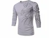 WholeFashion Marke 10 Stil Langarm-T-Shirts für Männer Neuheit Drachendruck Tattoo Männlich ONeck MXXXL TX7173 28397061