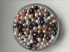 Alta Qualidade 6-7-8MM Oval Natural pérolas Beads Branco Rosa Roxo Preto solta água doce pérolas Bead para fazer jóias DIY Acessório