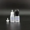 어린이 증거 안전 캡이 포함 된 100 PCS 3 ML DROPPER 병 팁 플라스틱 드롭퍼 병 스퀴즈 E CIG 긴 젖꼭지 3549