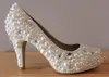 Abbina la tua festa di anniversario serale Vestito Scarpe eleganti Incredibili scarpe da sposa da sposa Punta arrotondata con strass per il ballo di fine anno della donna