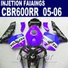 Lila en! Injektionsgjutning för Honda CBR 600 RR Fairing 2005 2006 CBR600RR 05 06 CBR 600RR Custom Fairing WH5S