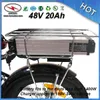 Дешевая Цена Большая Емкость Alu Case 150W-1400W E Батарея Велосипеда 48 В 20Ah Литий-ионная Батарея, встроенная в BMS 18650 элемент + 2A Зарядное Устройство