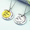 7Styles I Love You To The Moon and Back Necklace Lobster Clasp Hot Pendant Necklaces Fashion Jewelry