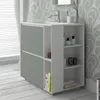 800 -миллиметровый мебель для ванной комнаты без стоянки Тщеславие Сторонние поверхность Блюм Блюм Клетчатая ящика