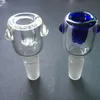 Free shipping Glass Bowl with Honeycomb Screen Round 14mm and 18mm male joint 2 Color optional fit for Glass bongs water pipes waitingyou