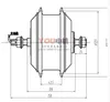 DC48V 250W الدراجة الطريق، Bicicleta الدراجة الجبلية، الجبهة فرش العتاد محور المحرك، مجموعة تحويل الدراجة الكهربائية